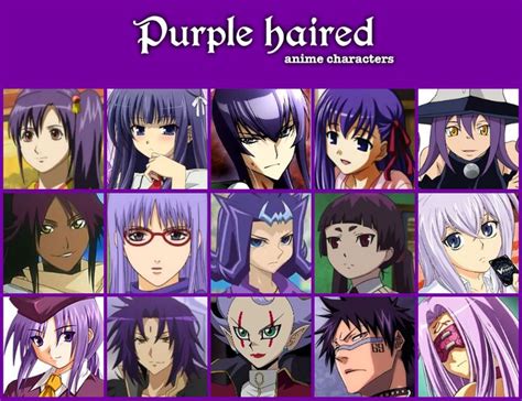 anime characters purple